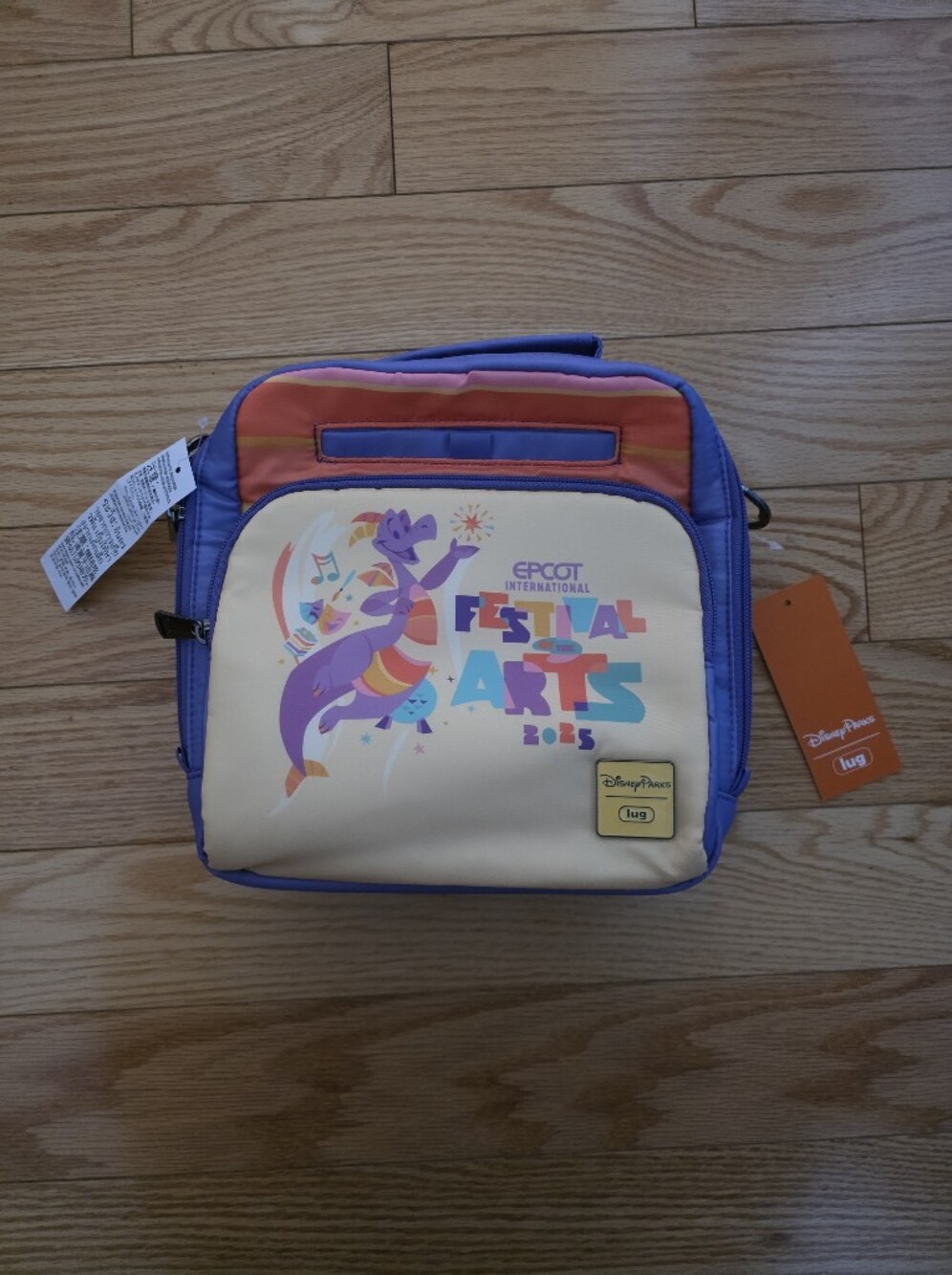 Disney Parks Lug EPCOT Festival of the Arts 2025 Purple Crossbody Bag